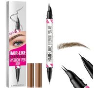 YAYNO Crayon à sourcils liquide 2 en 1 avec Incurvé à 30 ° Stylo à sourcils double pointe rayon Sourcil Waterproof Cosmétique Microbladants Vifs pour Femmes,Dernier Maquillage Toute la Journée
