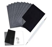 YAYNO Lot de 50 feuilles de papier transfert carbone A4 papier carbone Pour écrire Papier calque Papier carbone papier calque pour bois, papier, toile et autres surfaces artistiques