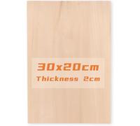 YAYODS Bois de sculpture - 30 x 20 x 2 cm - Bois de tilleul à sculpter - Bois de tilleul - Pour sculpture - Bloc de bois pour travaux manuels - Blocs de bois pour bricolage