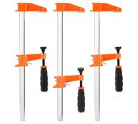 YAYODS Lot de 3 Serre-Joint à Visser 400 mm - Serre-Joint de Menuisier Ouverture 300 mm - Presse à Vis Profondeur 60 mm - Outil de Fixation en Métal Robuste pour Travail du Bois, Collage et Bricolage