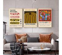 Yayoi Kusama Poster Animal Fleur Champignons Citrouille Affiche Polka Dot Queen Art Tirages Japon Obsessive Artiste Peinture Abstraite Murale Art Sans Fil Point Affiche Chambre Decoration 0307251