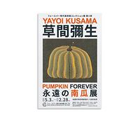 Yayoi Poster décoratif sur toile Motif citrouille de Kusama Forever 2018 30 x 45 cm