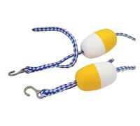 YAYREC Corde de séparation Flottante, Corde de sécurité for Piscine, Flotteur, Ligne de flottaison, bouée Jaune et Blanche avec Crochets(10m/32.8ft)