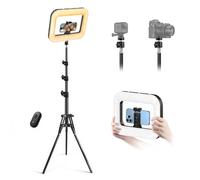 yAyusi iPhone Selfies Trépied pour Lumineux annulaire,185cm Perche à Selfie Extensible,Anneau Lumineux à intensité Variable,Support pour téléphone et Un trépied pour la Diffusion vidéo en Direct