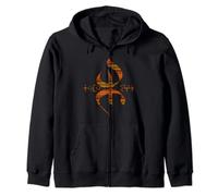 Yaz Amazigh Berbère Tissu Motifs Tifinagh Symbole Kabyle Sweat à Capuche