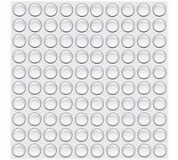 YAZANY Lot de 100 pieds en caoutchouc transparent, 6 x 2 mm, pastilles adhésives antidérapantes, pour meubles, tiroirs, portes, planches à découper, petits appareils électroménagers, produits