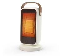 YAZEKY Chauffage d'appoint, 1200W Mini PTC Chauffage Soufflant Electrique à Economie D'énergie, Silencieux, 3 Niveaux de Chauffage, Radiateur Soufflant Pour Salle De Bain, Bureau, Salon, Maison(Blanc)