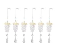 Yazhuq Lot de 6 pendentifs en acrylique imitation pomme de pin à suspendre pour décoration de sapin de Noël