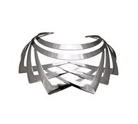 YAZILIND Alliage Ras du Cou Simple Déclaration Collier Court Collier Ras du Cou Bavoir De Mode Costume Bijoux Cadeau Argent