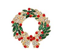 YAZILIND Broche Classy Bell avec Bijoux en Alliage de Cristal créé Brillant pour Le Mariage de Noël ou de Bal