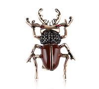 YAZILIND Broches Abeille Insecte pour Les Femmes Vert Insecte scarabée Broche Hommes Costume Robe Pin et Broches scarabée