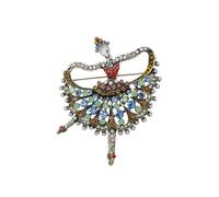 YAZILIND, Danseur de Ballet, en forme de Broche Broche Femme de Noël, d'Anniversaire d'Accessoires Féminins de Noël Breastpin Corsage de Bijoux(Couleur)