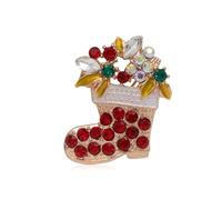 YAZILIND de Noël Broche Broche Santa Claus Arbre Elk Bonhomme de neige Chat Bell Bas Chapeau de Femme de Noël Breastpin Corsage de Bijoux(#11)