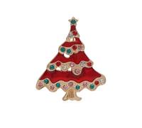 YAZILIND de Noël Broche Broche Santa Claus Arbre Elk Bonhomme de neige Chat Bell Bas Chapeau de Femme de Noël Breastpin Corsage de Bijoux(#9)