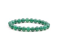 YAZILIND Femmes Hommes 8mm Bracelet Vert Calcédoine Pierre Élastique Stretch Charme Yoga Perles Bracelet Bracelet