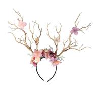 YAZILIND La lumière-le Café de la Branche Bandeau Floral avec des Fleurs de Lavande - Glamour Accessoire de Cheveux de Mariage