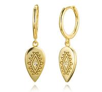 YAZILIND personnalité démon oeil de goutte d'eau pendentif cerceau boucles d'oreilles femmes filles fête bijoux or