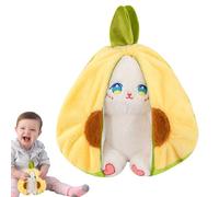 Yaztauho Animal en Peluche,Animaux en Peluche | Lapin d’Avocat farci réversible - Petit Animal en, Oreiller en Confortable, Jouet Capybara Orange Lapin Avocat Doux transformant pour