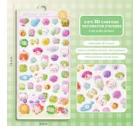Yaztauho Autocollants 3D - 10 Pièces Décalcomanies Drôles Amovibles,Stickers Bulles Pour Et Scrapbook,pour Anniversaire Noël Fête Salle de Classe Scrapbooking Journal Carnet Papeterie