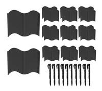 Yaztauho Bordure De Jardin Paysagère, 20 Pièces pour Délimitation De Pelouse Et Plate-Bande, Barrière À Gazon Amovible Et Flexible en Panneau Décoratif pour Pelouse, Plate-Bande, Allée, Chemin Et