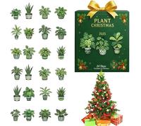 Yaztauho Calendrier De L Avent | Décoration de l'Avent en Acrylique 2D,24 Jours de Décorations de Noël avec Arbre et,pour Usage Domestique Fêtes d'Hiver Fenêtre Fête Célébration Affichage