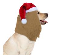 Yaztauho Chapeau du Père Noël pour Chien,Chapeau De Noël Mignon Et Drôle - Vêtements pour Chat pour Filles Garçons Adolescents Jeunes Hiver Nuit Fête Famille Amis Petite Amie Extérieur Vacances