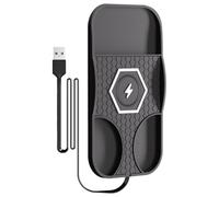 Yaztauho Chargeur sans Fil Voiture,15W Chargeur Rapide sans Fil à Plateau pour Smartphone en Voiture - Accessoires Téléphone pour Camions SUV Camping-Cars Trajets Quotidiens Voyage Embouteillages