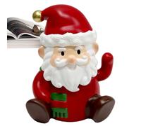 Yaztauho Figurines de Noël Mobiles Décoratives, Décorations du Père Noël aux Bras Articulés, Statues Interactives Neige et Santa pour Bureau Cuisine Étagères Intérieur Extérieur