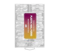 Yaztauho Formes à Ongles de Construction,120 Pièces Double Moule à Prothèse Ongulaire,12 Tailles, Transparentes Réutilisables Artificielles Design Manucure | Pour Débutantes et Professionnelles