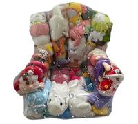 Yaztauho Housse de Rangement Transparente Imperméable pour Peluches | Sac de Rangement Zippé pour Jouets | Organisateur pour Chambre Enfant Coin Détente Salon Canapé Lit au Sol