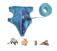 Yaztauho Kit De Laisse Et Harnais pour Lapin | Harnais Et Laisse Ajustable Vêtement pour Petit Animal - Vetements Et Accessoires pour Petits Animaux Dont Furets Chinchillas Et Chatons pour Marche