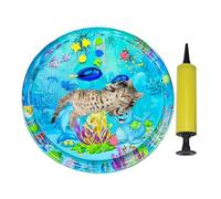 Yaztauho Lit d'eau pour Animaux De Compagnie - Tapis de Jeu Rempli d'eau pour Animaux,Rafraîchissante Antifuite Gonflable avec Pompe | pour Jeu d'animaux de Compagnie