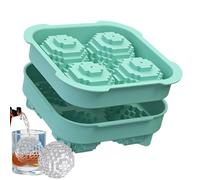 Yaztauho Moule À Glaçons De Golf | Silicone Souple Fabricant À Démoulage Facile En 4 Formes De Balles De Golf,Moule À Glaçons En Silicone Pour Whisky,Pour Cocktails, Vodka, Jus, Gelée, Chocolat, Sauce