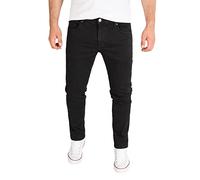 Yazubi Akon - Jean Noir pour Homme - Jean en Coton pour Hommes, Noir (Black Meteorite 2R194008), W36/L30