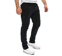 Yazubi Jayden - Pantalon Cargo Slim Fit - Pantalon Chino Cargo Homme - Pantalon en Coton Élastique pour Hommes, Noir (Black 4008), W33/L32