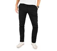 Yazubi Kyle - Pantalon Chino Noir pour Hommes - Pantalon Chino Slim fit en Stretch - Chinojeans pour Hommes, Noir (Black 4R194008), W33/L34