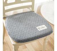 YAZWRJLM Lot De 6 Galette De Chaise avec Attaches, Coussin De Chaise De Cuisine Lavable,Coussin pour Chaise De D'Interieur,Coussins D'assise Déhoussables Rembourrage 4.5 Cm(#1,36x38x4cm(4pcs))