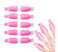 YAZWUR 10 Pièces Pince Cuticule Ongle, nail cap, Ongles Outil Dissolvant, Nail Clips Set Ongles Remover Nail Art Soak off Clips Kit Manucure, Capucho à Ongles, Doigts Pince Vernis