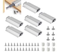 YAZWUR 6 pcs Ouverture par pression pour porte de placard, amortisseur de porte, loquet magnétique push, ouverture pour meubles, tiroirs, portes de placard