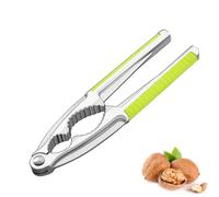 YAZWUR Casse-Noix de Haute Qualité, Métal en Acier Inoxydable avec Poignée Antidérapante, pour Noix de Pécan, Noix, Noisettes avec Coquille, Noix du Brésil (Vert)
