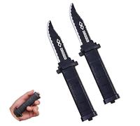 YAZWUR Couteaux de Tour de Magie Disparaissants, 2 Pièces, Lames Rétractables, Faux en Plastique, Accessoires, Jouets de Farce et Attrape pour Enfants et Adultes, Poisson d'Avril, Style Classique