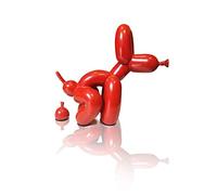 YB&GQ Jeff Koons Art Sculpture,Chien Et Caca Brillants De Ballon Figurines,Créatif Cadeau Moderne Décoration Office Ornements,Chiot Fait à La Main Statues