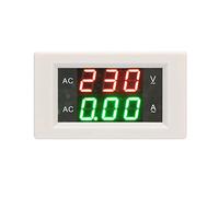 YB4835VA Double Compteur de Tension d'Affichage Numérique LED 60-300V, Voltmètre Ampèremètre Rouge Vert Testeur de Courant 0-50A
