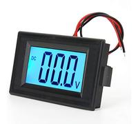 YB5135D LCD Affichage Numérique Deux Fils DC Tension Mètre Moniteur Voltmètre Voltmètre Volt Jauge Affichage de Tension pour Moniteur de Batterie de Moto (à moitié scellé DC7V-30V)