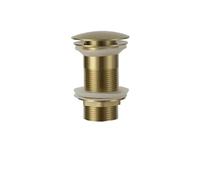 YBAAKZIIR Bouchon à Ressort, Bouchon d'évier Pop-Up de Remplacement, Filtre intégré Multicolore, Anti-Obstruction, vidange lavabo Salle Bains(Brushed Gold No Hole)