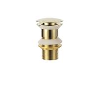 YBAAKZIIR Bouchon à Ressort, Bouchon d'évier Pop-Up de Remplacement, Filtre intégré Multicolore, Anti-Obstruction, vidange lavabo Salle Bains(Light Gold No Hole)