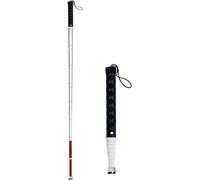 Canne pour Aveugle, Canne Aveugle à 9 Sections en Alliage de Titane Canne Aveugle télescopique avec Pointe rotative Convient(128cm/50.3in)