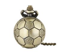 YBAAKZIIR Montre de Poche, Pendentif Horloge Rond décontracté for Le Papa passionné de Football