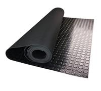ybaymy Coin Garage Rouleau de tapis de sol en caoutchouc antidérapant et imperméable pour garage, van, établi, atelier, salle de sport - 1 x 5 m