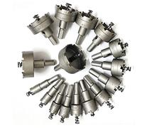 ybaymy Lot de 23 scies cloches TCT, en carbure de tungstène, 16 à 100 mm, en acier inoxydable, fer, cuivre